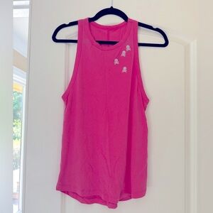SoulCycle Skull and Bones Hot Pink Tank XS NEW